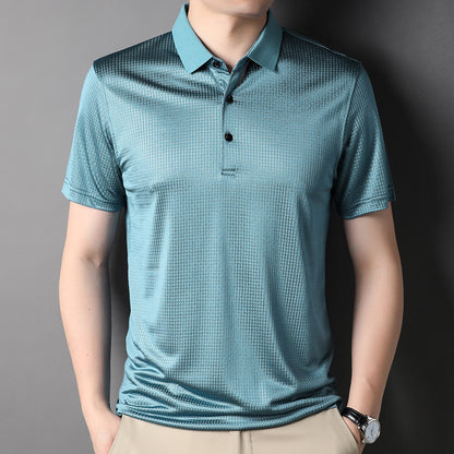 Men's Casual Summer Striped Polo