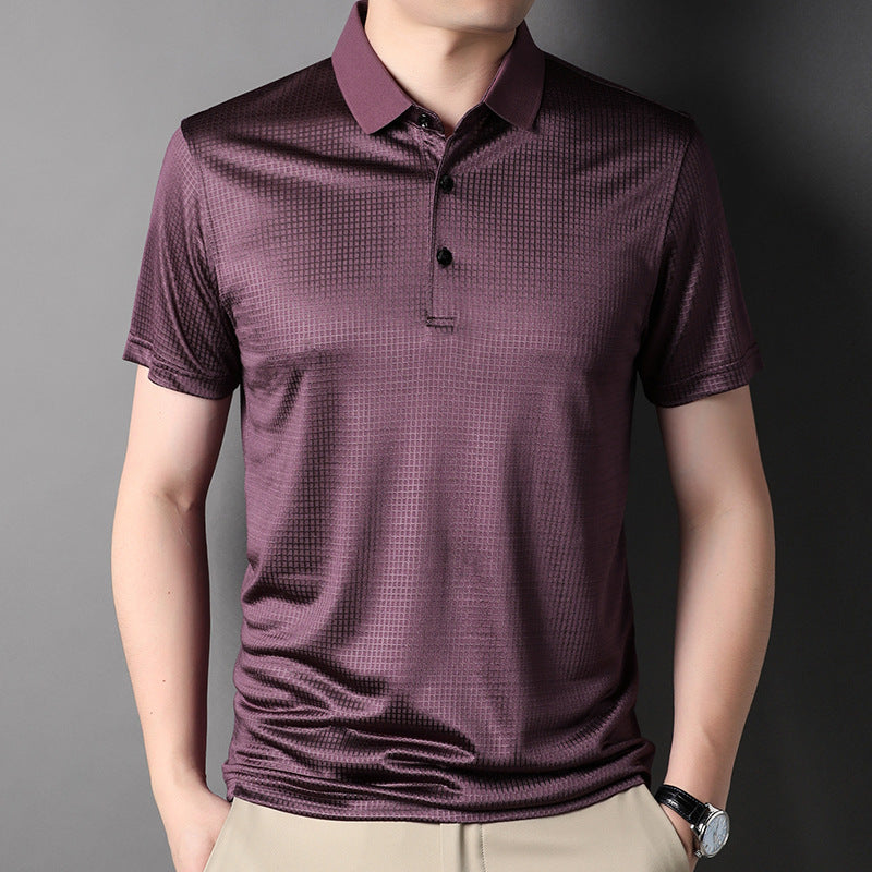 Men's Casual Summer Striped Polo