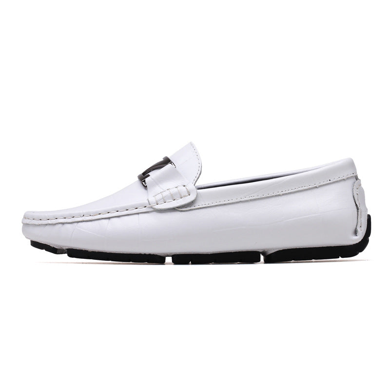 Men's Luxe Leather Loafers with Z-Buckle