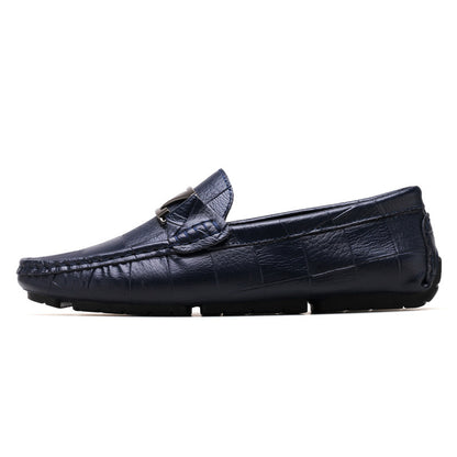 Men's Luxe Leather Loafers with Z-Buckle