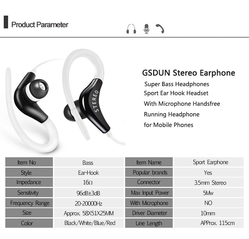 Universal Sports Headphones